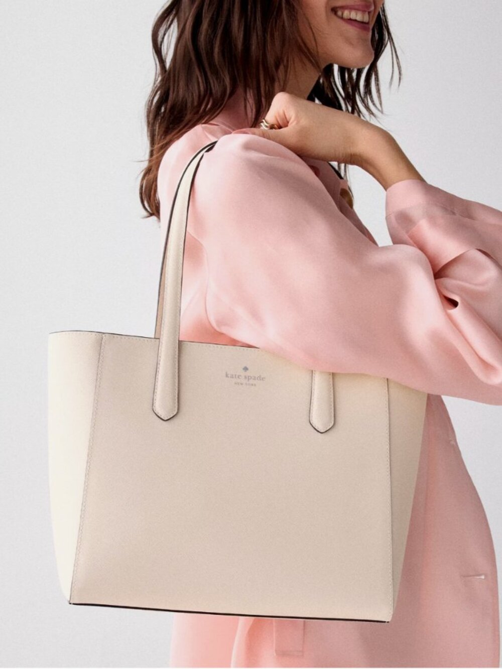 New Kate Spade New York Gwen Tote Bag Saffiano Fresh Peach